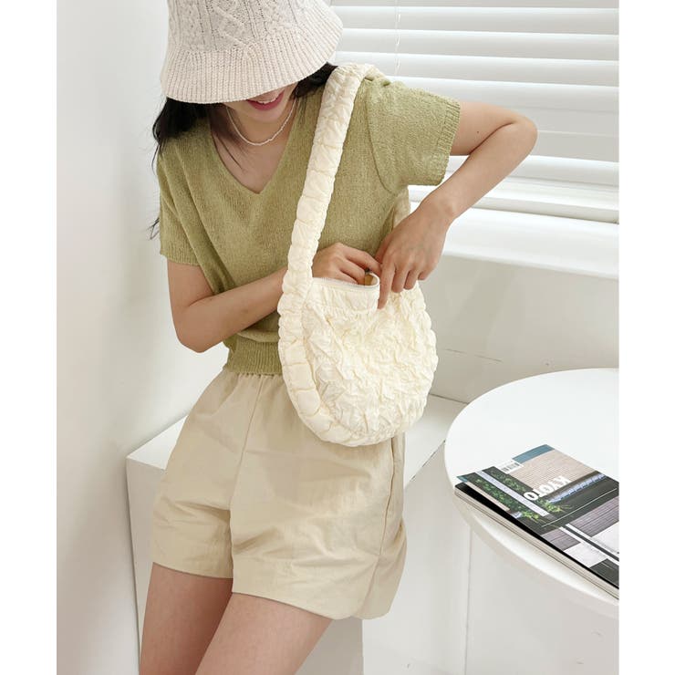 クロップシャーリングストラップニット | by muni:r | 詳細画像23 