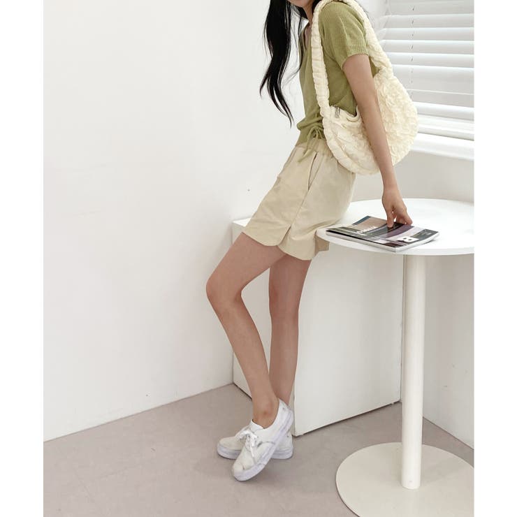 クロップシャーリングストラップニット | by muni:r | 詳細画像30 