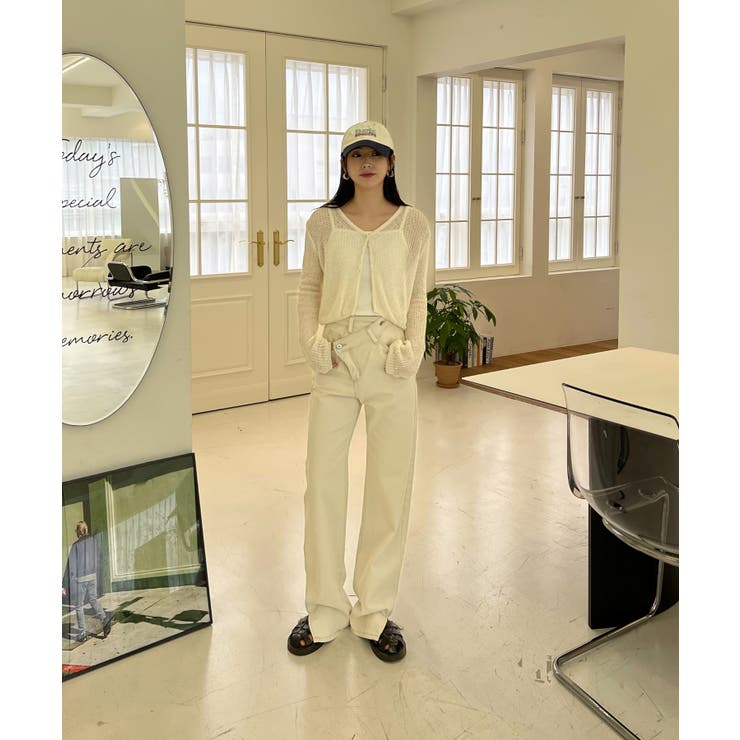 シースルーカラークロップドガーディガン | by muni:r | 詳細画像10 