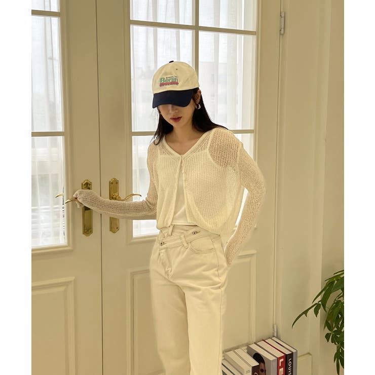 シースルーカラークロップドガーディガン | by muni:r | 詳細画像11 