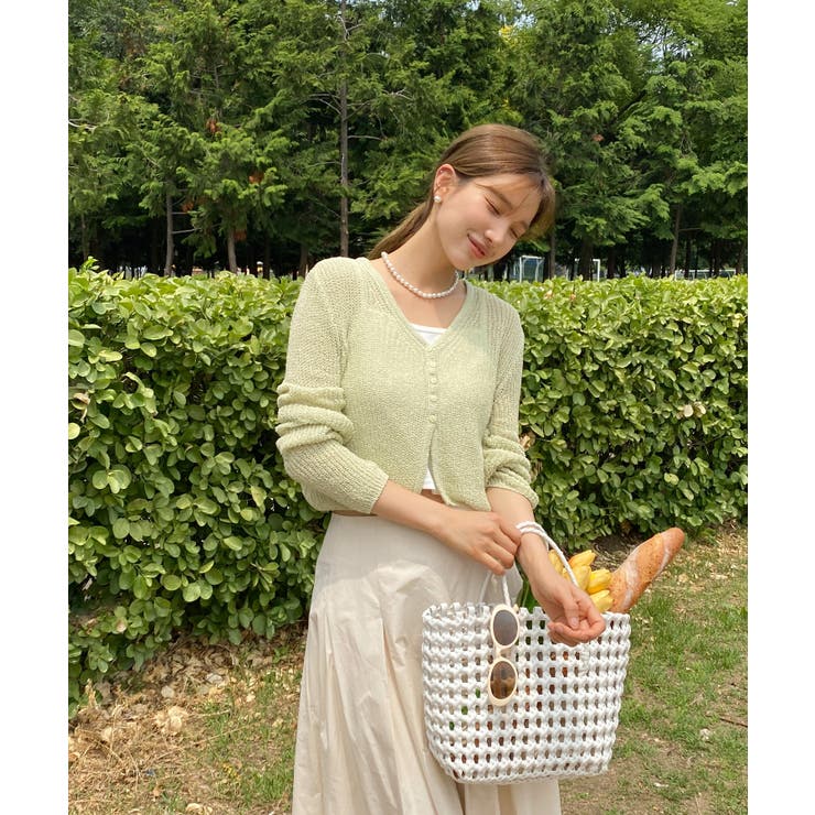 シースルーカラークロップドガーディガン | by muni:r | 詳細画像34 