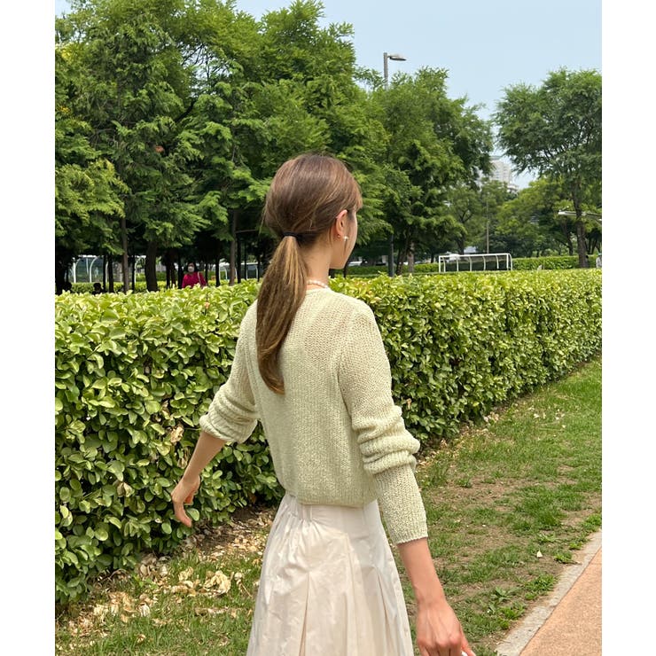 シースルーカラークロップドガーディガン | by muni:r | 詳細画像36 