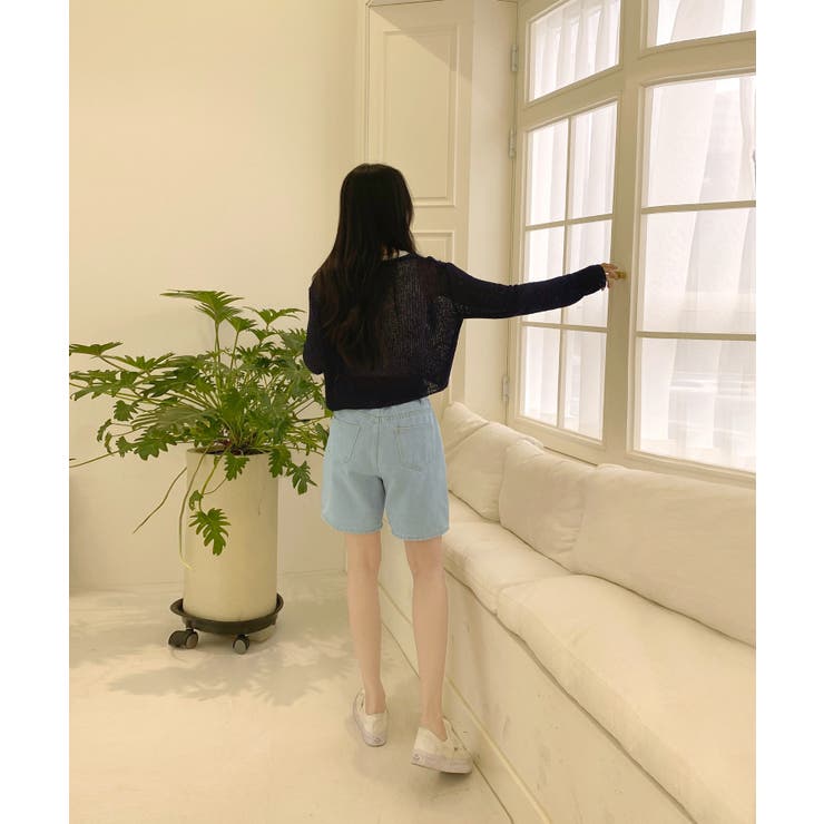 シースルーカラークロップドガーディガン | by muni:r | 詳細画像44 