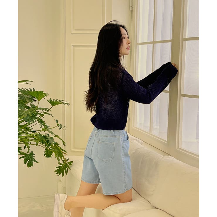 シースルーカラークロップドガーディガン | by muni:r | 詳細画像50 