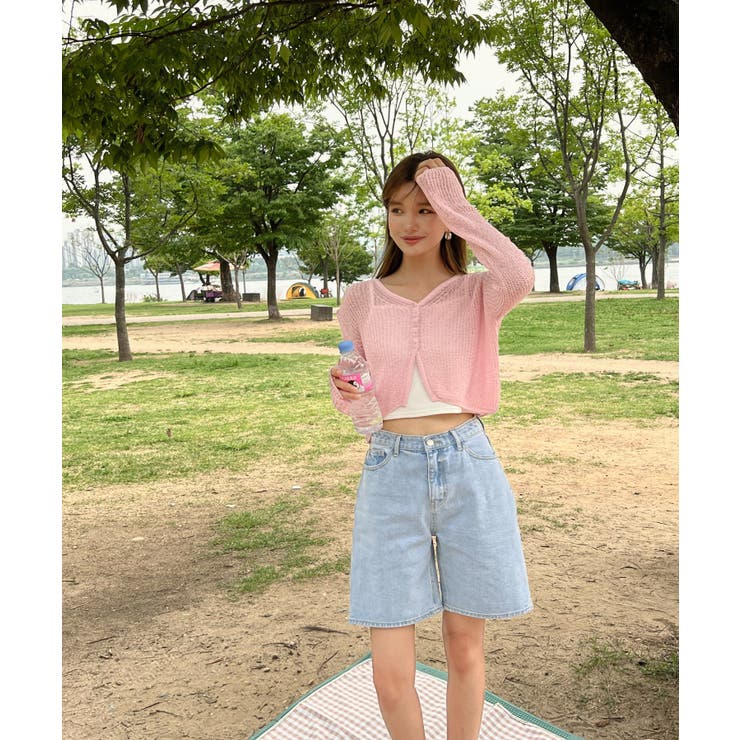 シースルーカラークロップドガーディガン | by muni:r | 詳細画像73 