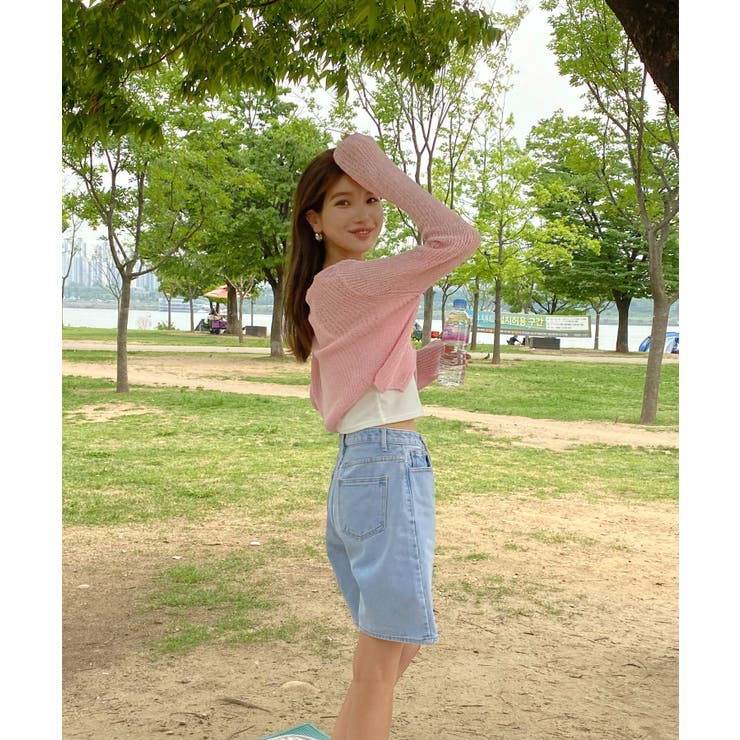 シースルーカラークロップドガーディガン | by muni:r | 詳細画像74 