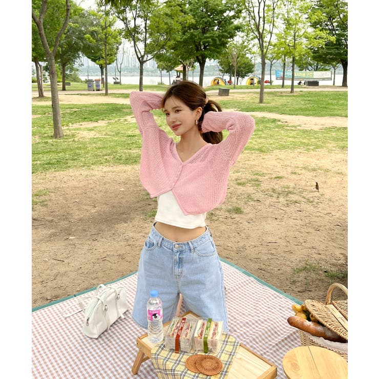 シースルーカラークロップドガーディガン | by muni:r | 詳細画像77 