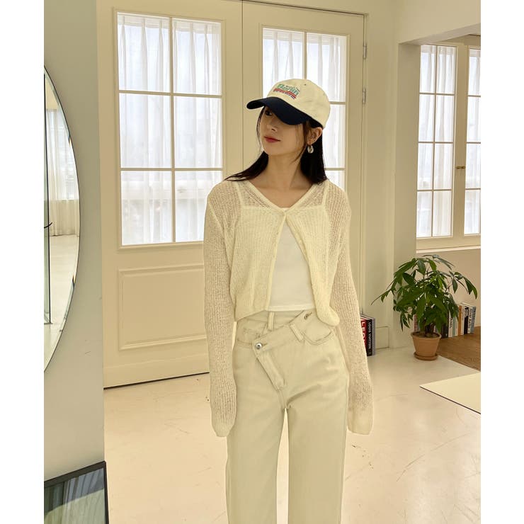 シースルーカラークロップドガーディガン | by muni:r | 詳細画像82 