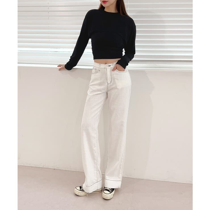 ステッチワイドパンツ | by muni:r | 詳細画像5 