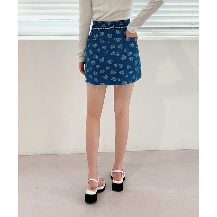 ラブリーハートデニムスカート | by muni:r | 詳細画像10 