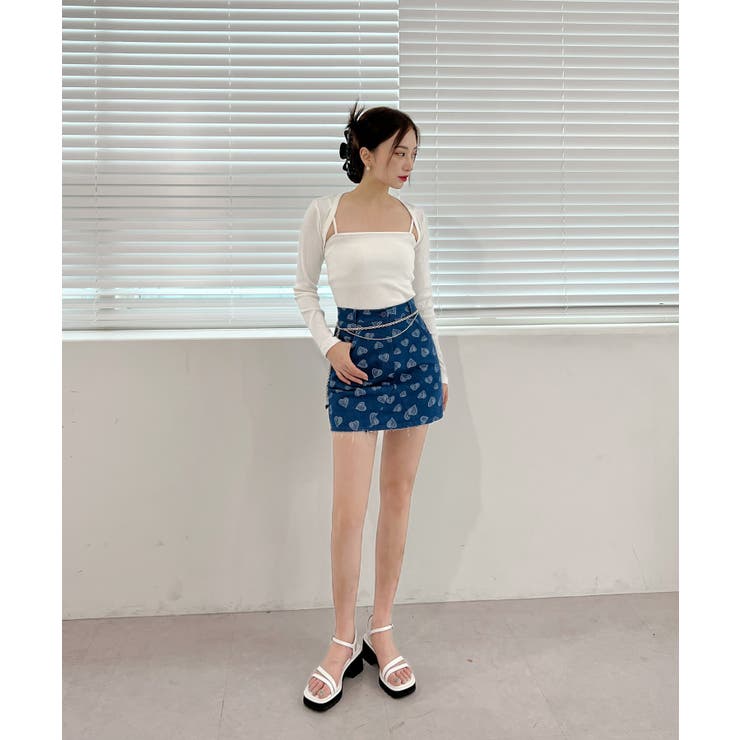 ラブリーハートデニムスカート | by muni:r | 詳細画像12 