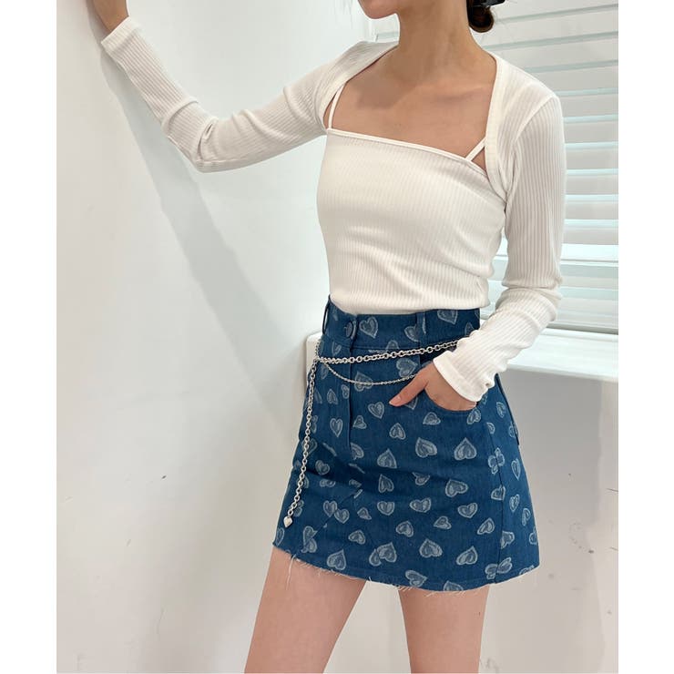 ラブリーハートデニムスカート | by muni:r | 詳細画像13 