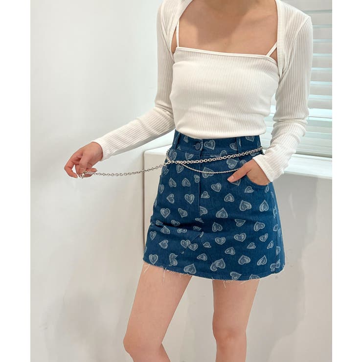 ラブリーハートデニムスカート | by muni:r | 詳細画像14 