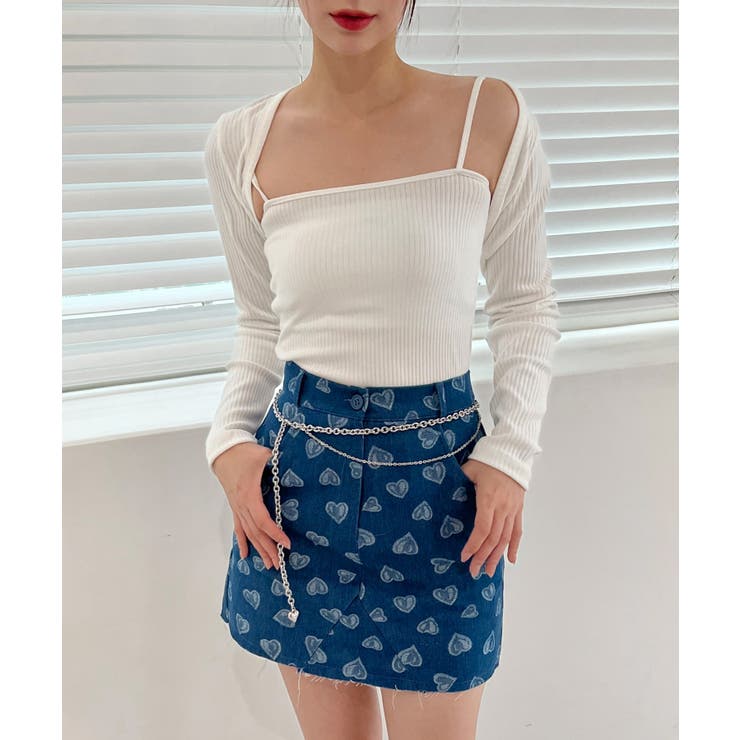 ラブリーハートデニムスカート | by muni:r | 詳細画像16 