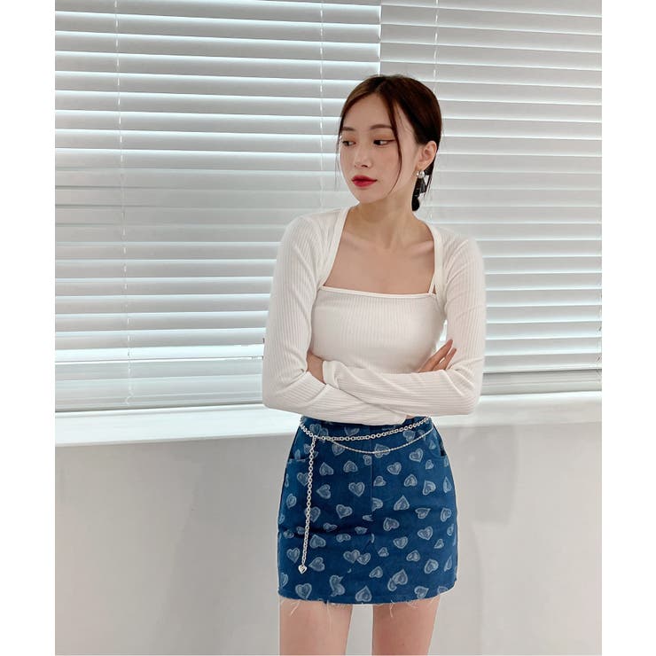 ラブリーハートデニムスカート | by muni:r | 詳細画像17 