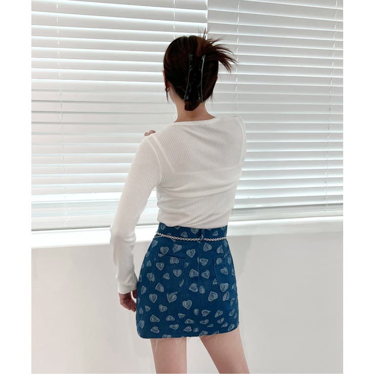 ラブリーハートデニムスカート | by muni:r | 詳細画像18 