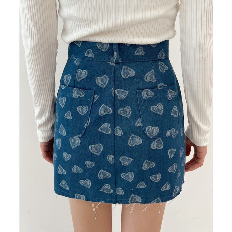 ラブリーハートデニムスカート | by muni:r | 詳細画像21 