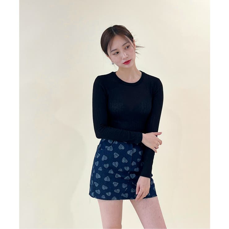 ラブリーハートデニムスカート | by muni:r | 詳細画像24 