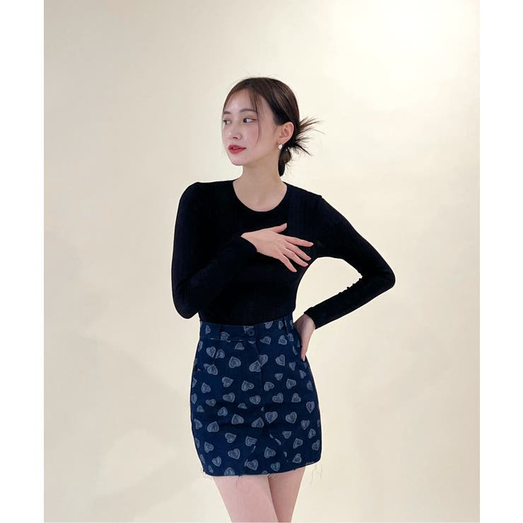 ラブリーハートデニムスカート | by muni:r | 詳細画像25 