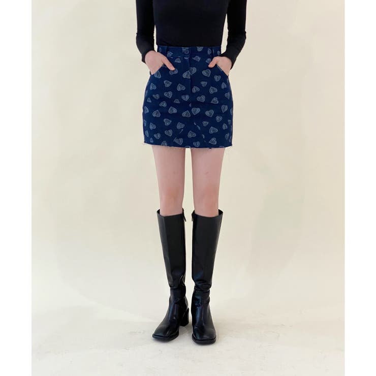 ラブリーハートデニムスカート | by muni:r | 詳細画像26 