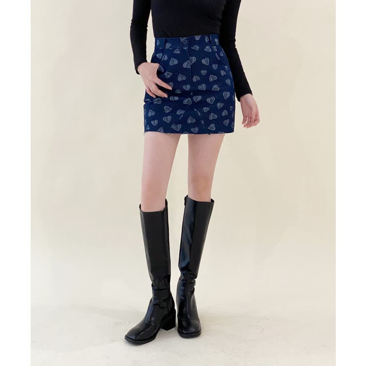 ラブリーハートデニムスカート | by muni:r | 詳細画像27 