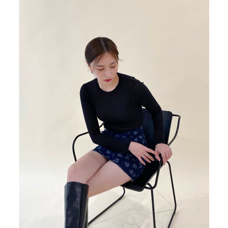 ラブリーハートデニムスカート | by muni:r | 詳細画像32 