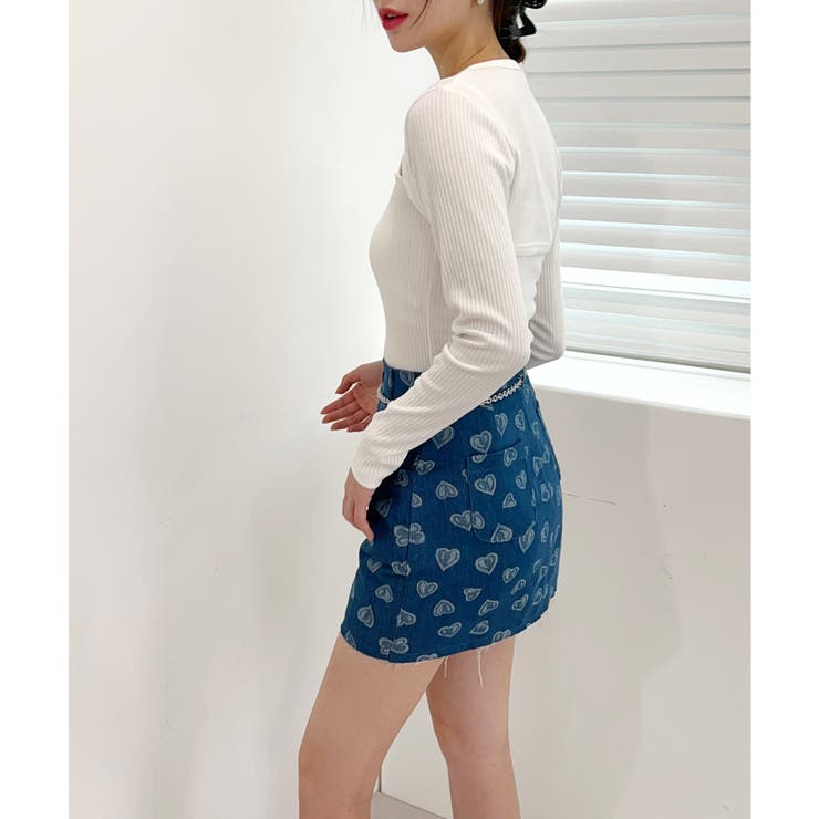 ラブリーハートデニムスカート | by muni:r | 詳細画像43 