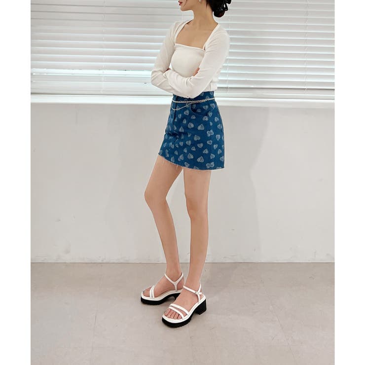 ラブリーハートデニムスカート | by muni:r | 詳細画像9 