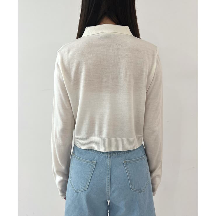 アーガイルチェッククロップニット | by muni:r | 詳細画像18 