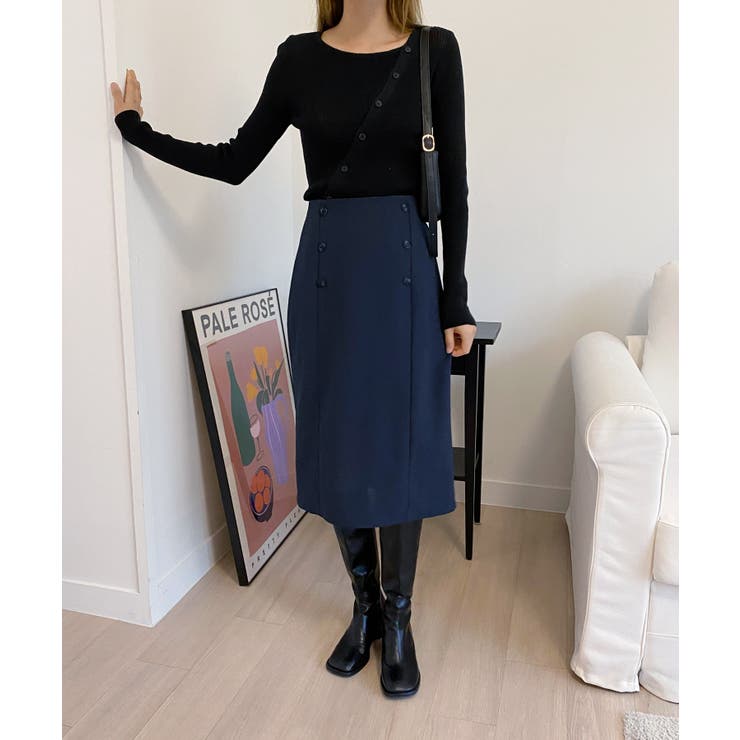 アンバランス斜線ニットカーディガン | by muni:r | 詳細画像10 