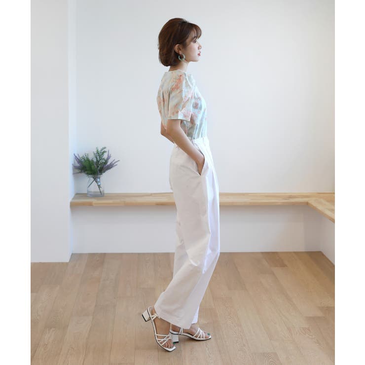 スクエアヒール クロスストラップ サンダル | by muni:r | 詳細画像8 