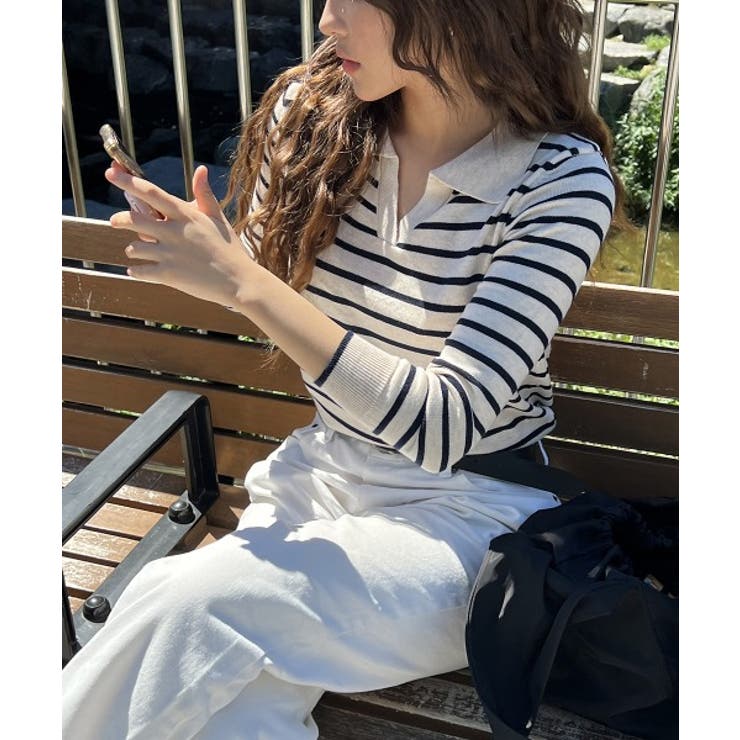 スリットストライプニット | by muni:r | 詳細画像15 