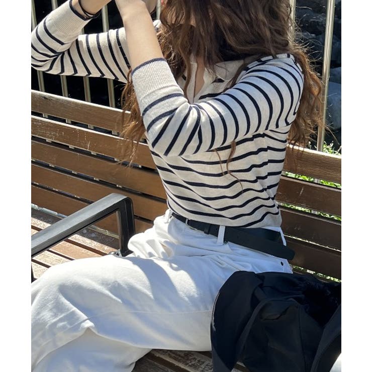 スリットストライプニット | by muni:r | 詳細画像16 