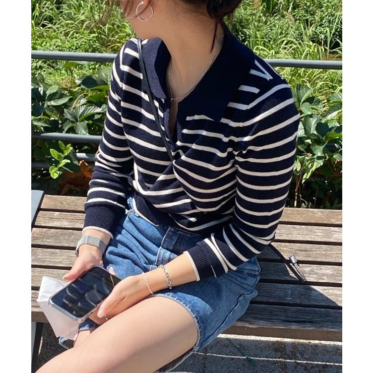 スリットストライプニット | by muni:r | 詳細画像17 