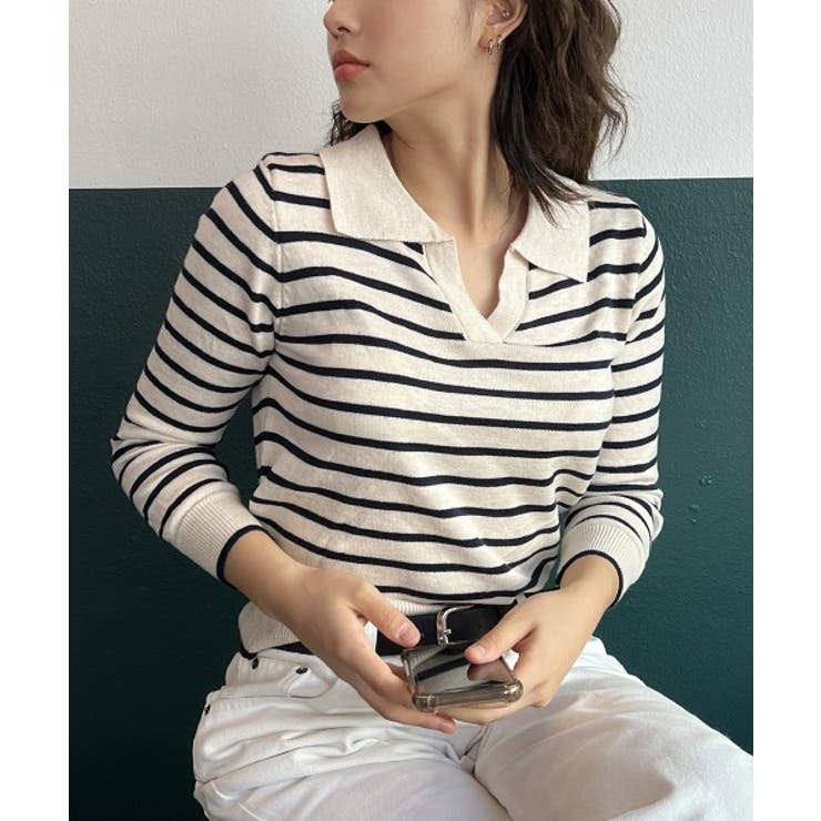 スリットストライプニット | by muni:r | 詳細画像3 