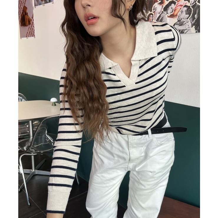 スリットストライプニット | by muni:r | 詳細画像6 