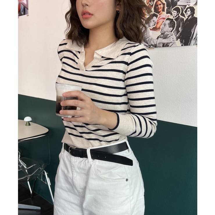 スリットストライプニット | by muni:r | 詳細画像7 