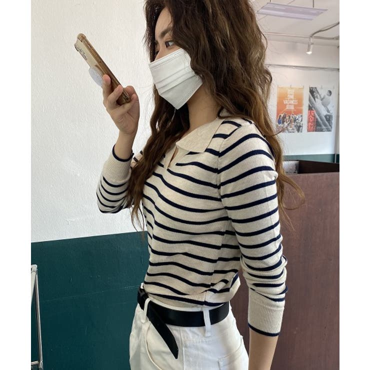 スリットストライプニット | by muni:r | 詳細画像9 