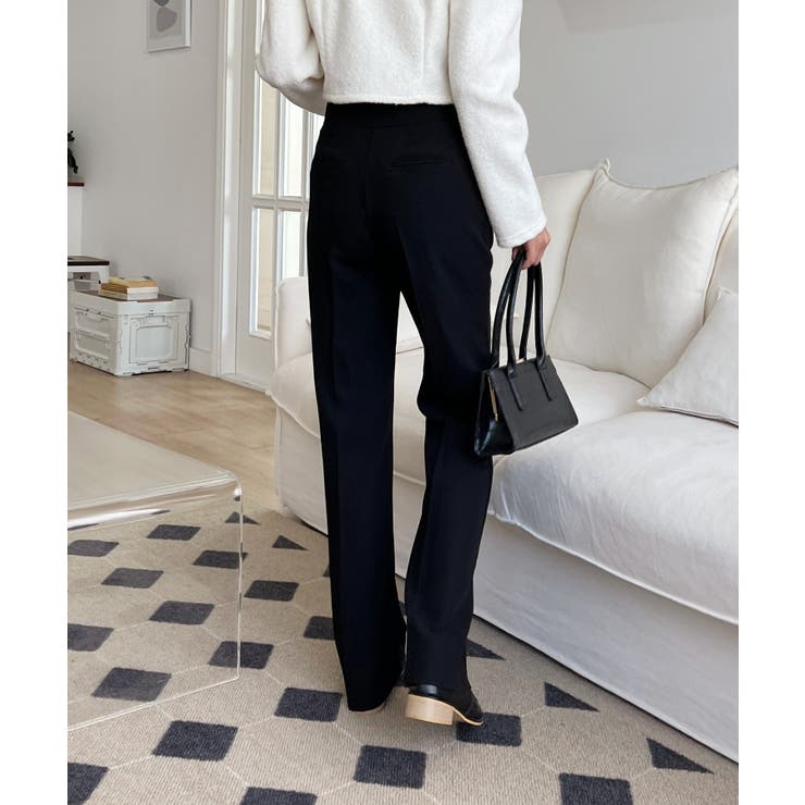 ベーシックシルエットブーツカットスラックス | by muni:r | 詳細画像25 