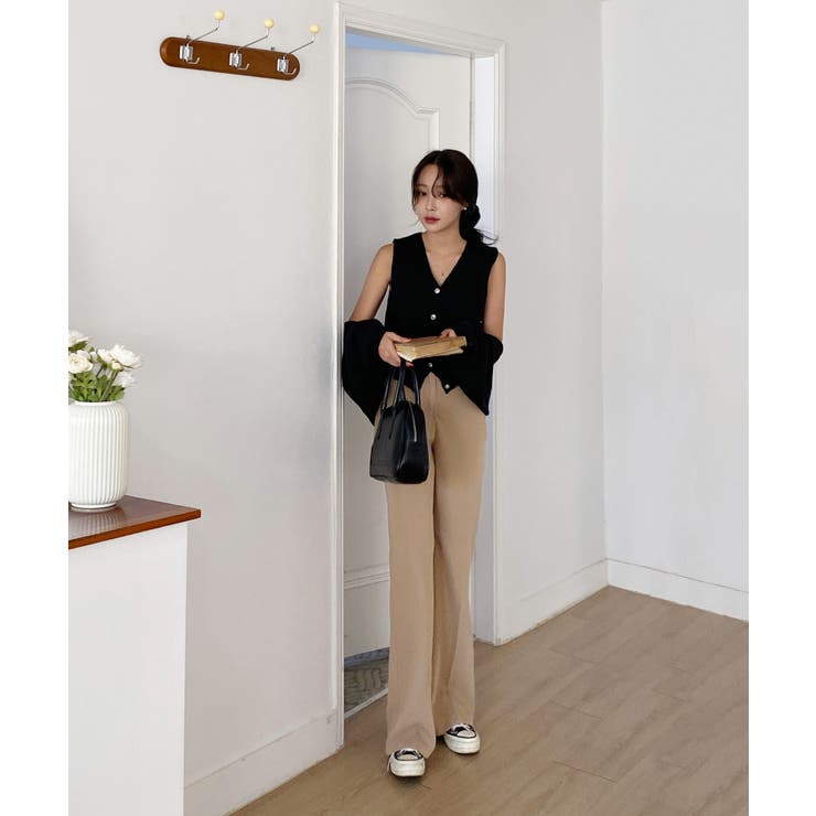 ベーシックシルエットブーツカットスラックス | by muni:r | 詳細画像3 