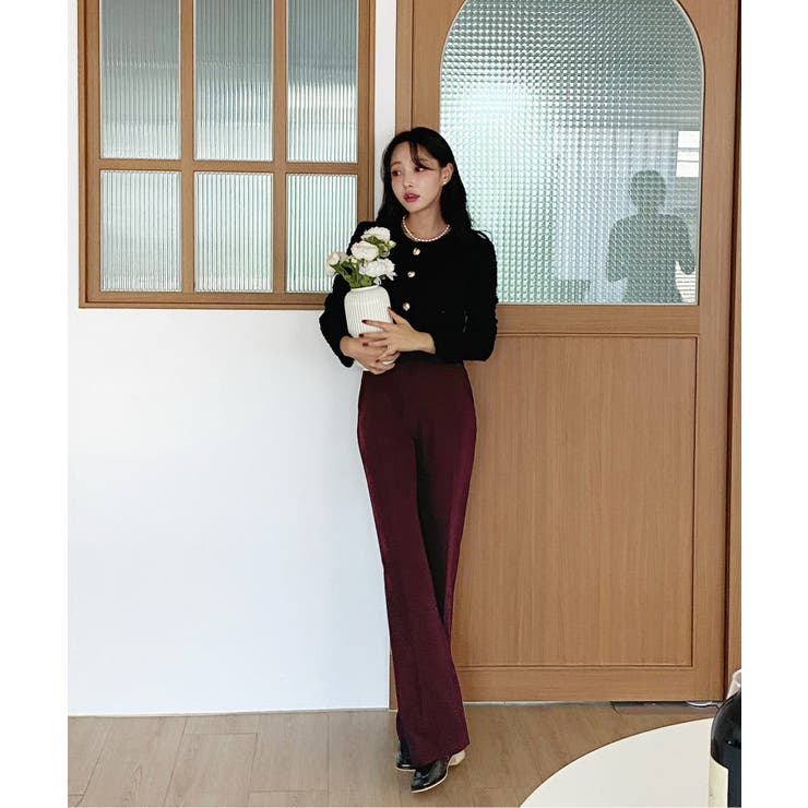 ベーシックシルエットブーツカットスラックス | by muni:r | 詳細画像40 