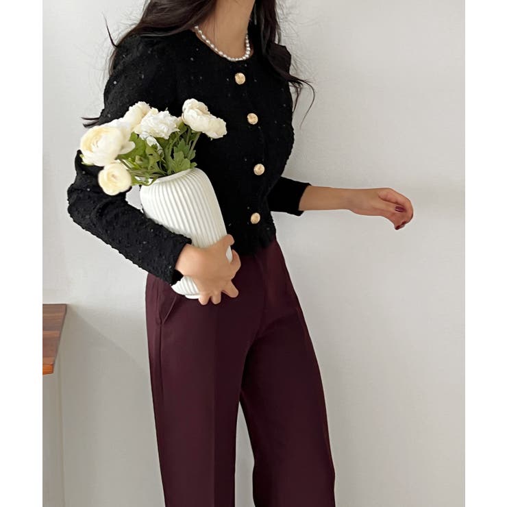 ベーシックシルエットブーツカットスラックス | by muni:r | 詳細画像48 