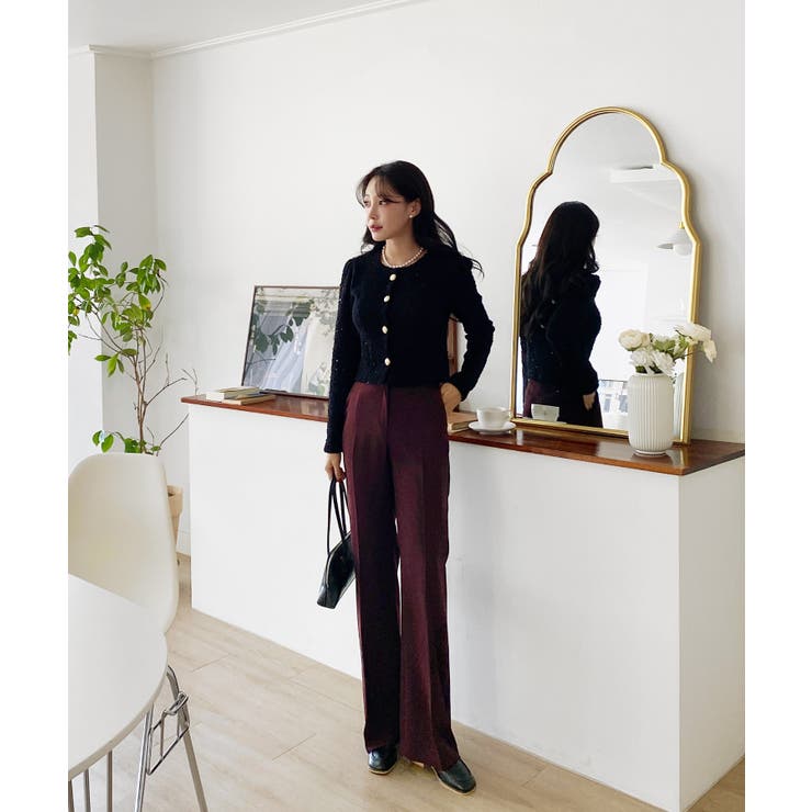 ベーシックシルエットブーツカットスラックス | by muni:r | 詳細画像50 