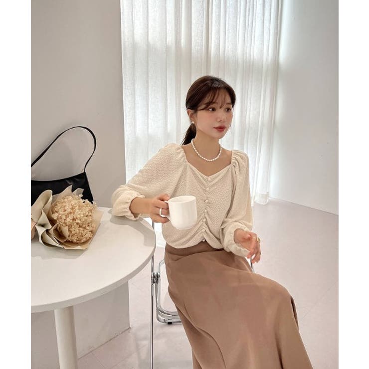 ミニボタンシャーリングブラウス | by muni:r | 詳細画像6 