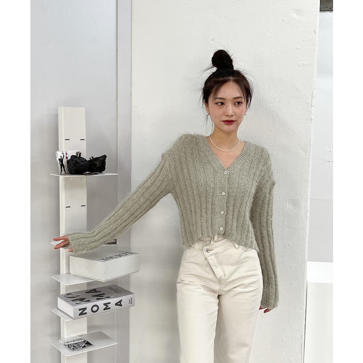 ソフトアンゴラ風カーディガン | by muni:r | 詳細画像35 