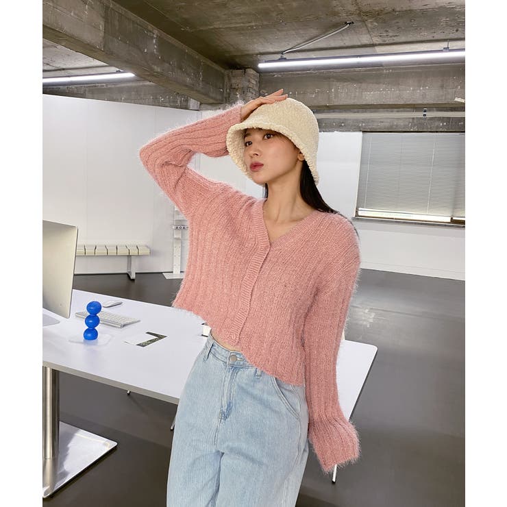 ソフトアンゴラ風カーディガン | by muni:r | 詳細画像46 