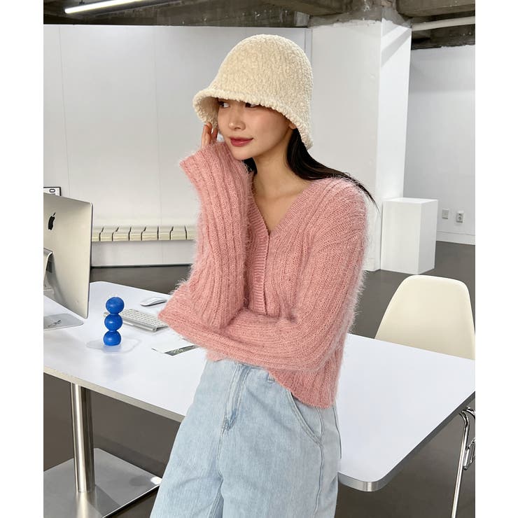 ソフトアンゴラ風カーディガン | by muni:r | 詳細画像51 