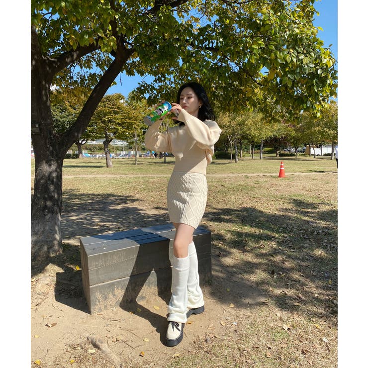 ワッペン刺繍Vネックニット | by muni:r | 詳細画像11 