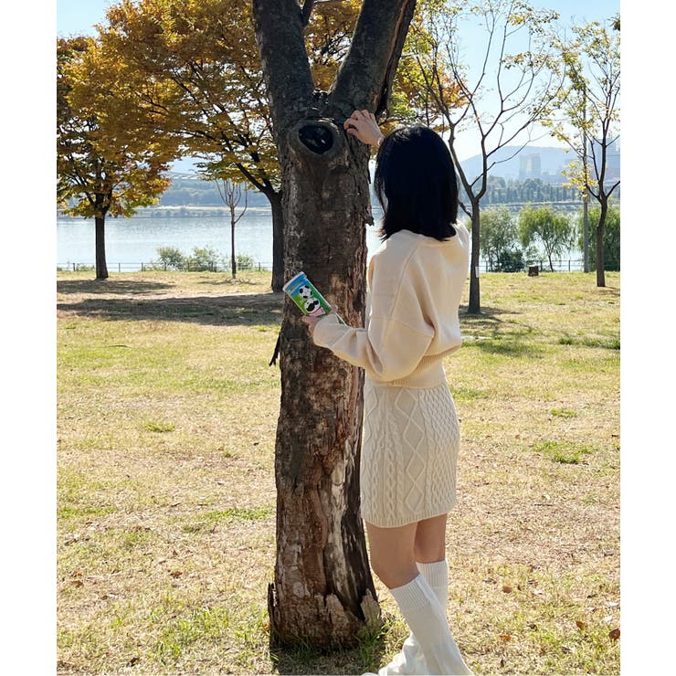 ワッペン刺繍Vネックニット | by muni:r | 詳細画像13 