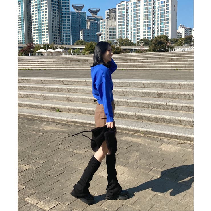 ワッペン刺繍Vネックニット | by muni:r | 詳細画像21 